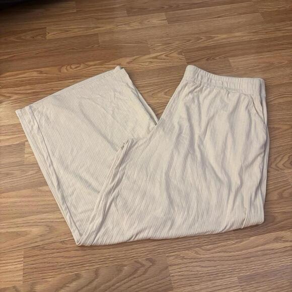 Cuddl Duds Ribbed Wide Leg Lounge Pants Size 1X - Picture 1 of 9